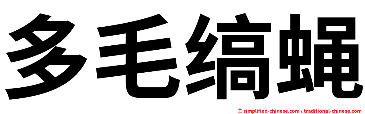 多毛缟蝇