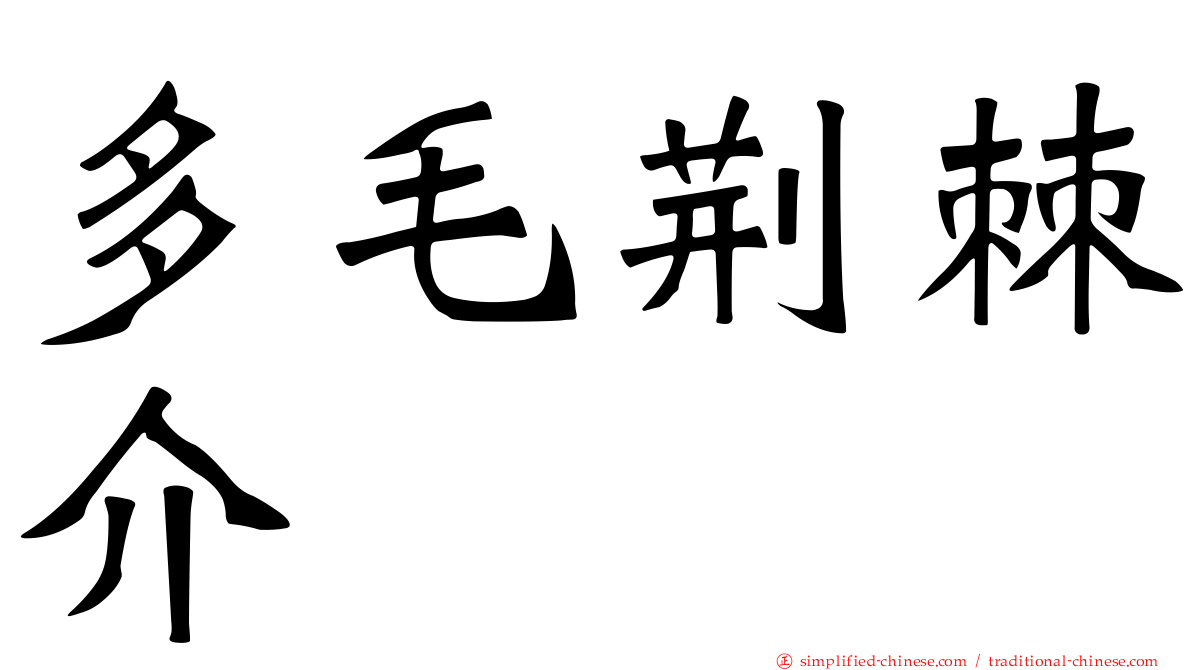 多毛荆棘介
