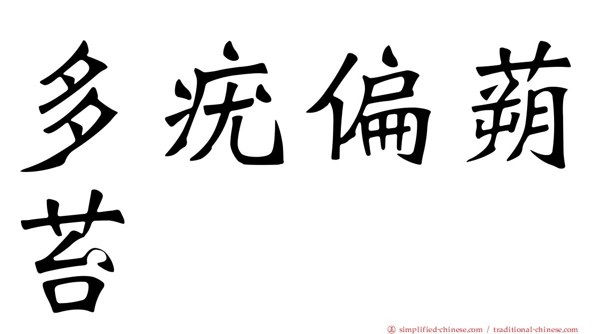 多疣偏蒴苔