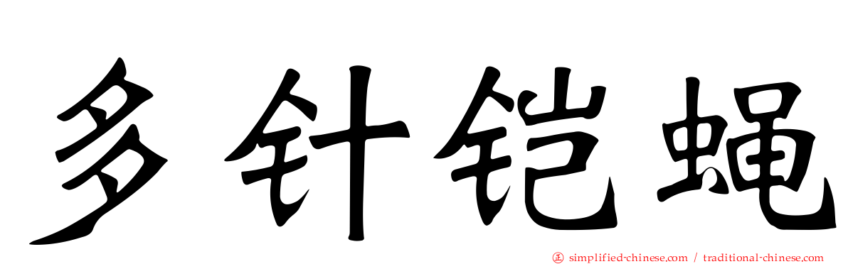 多针铠蝇