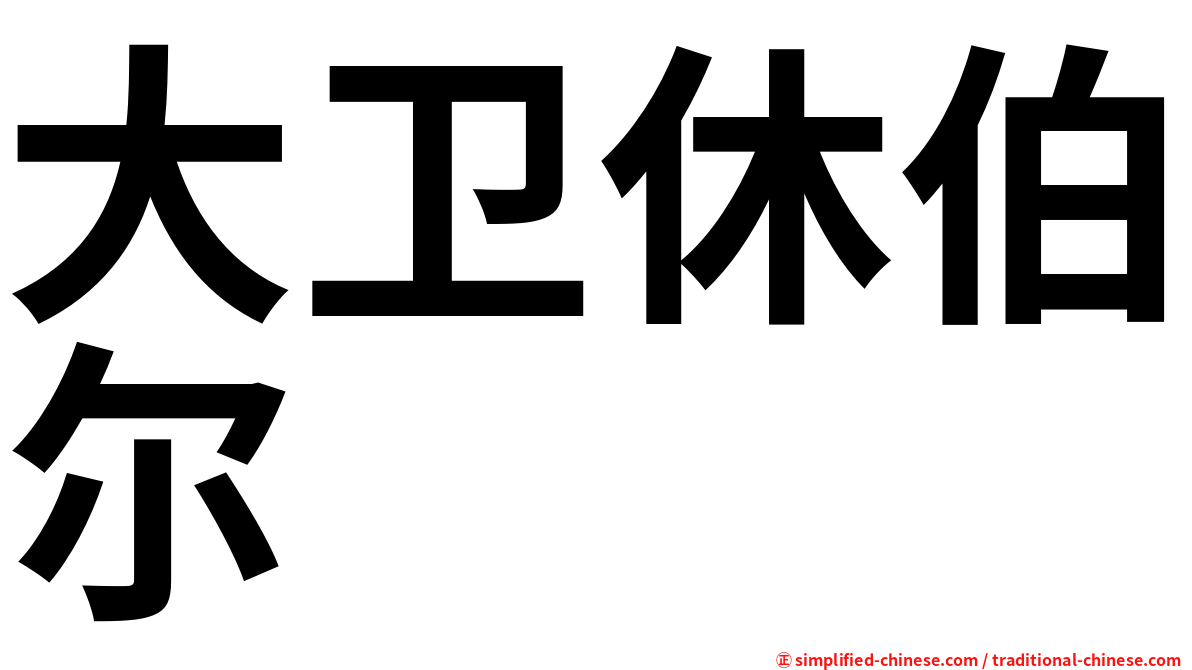 大卫休伯尔