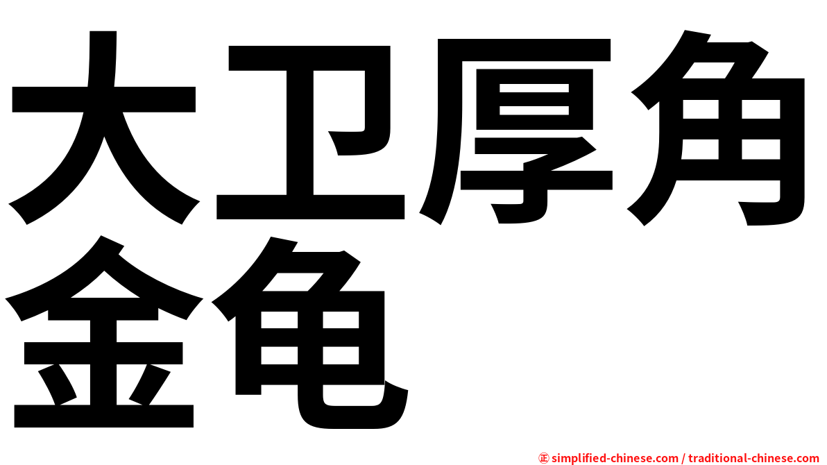 大卫厚角金龟
