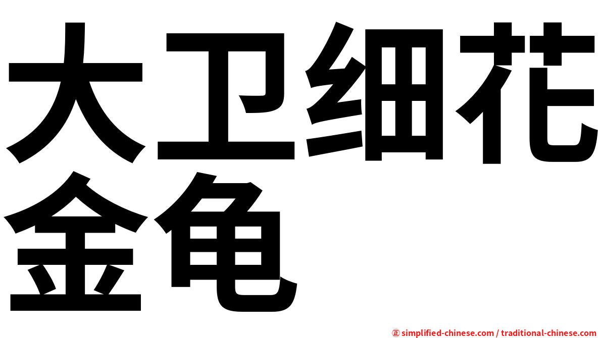 大卫细花金龟