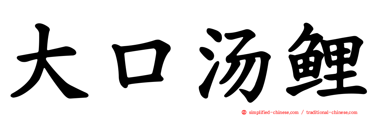 大口汤鲤