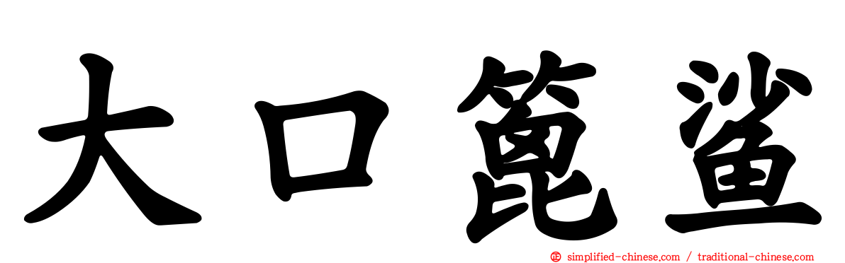 大口篦鲨