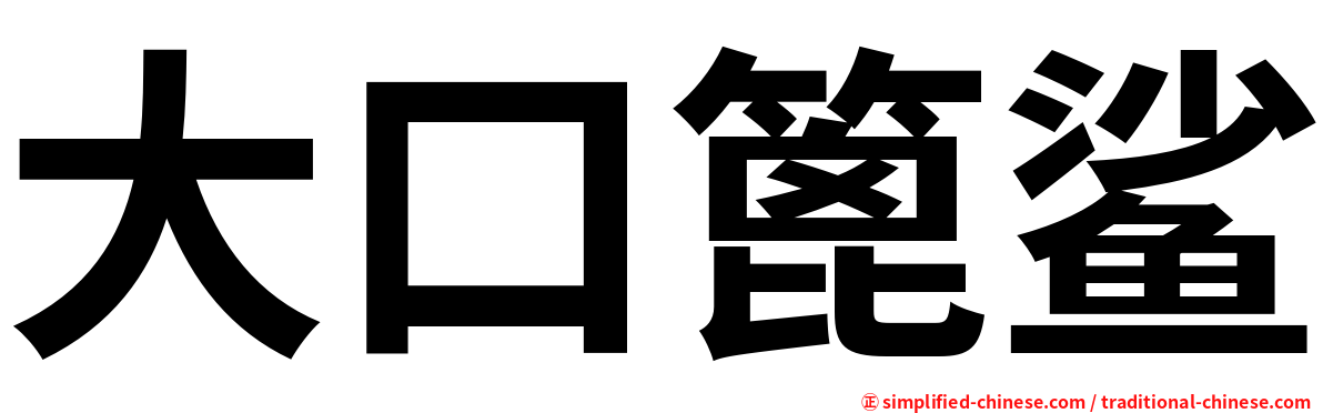 大口篦鲨