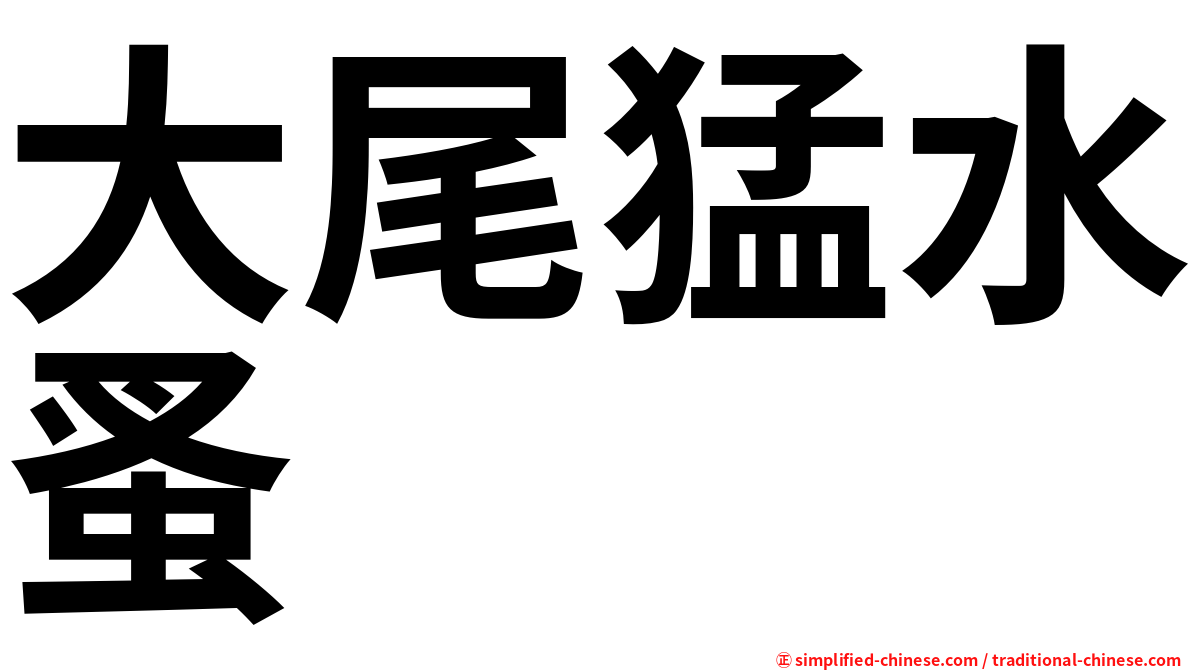 大尾猛水蚤