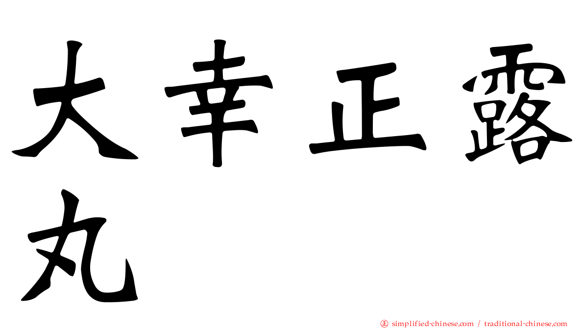 大幸正露丸