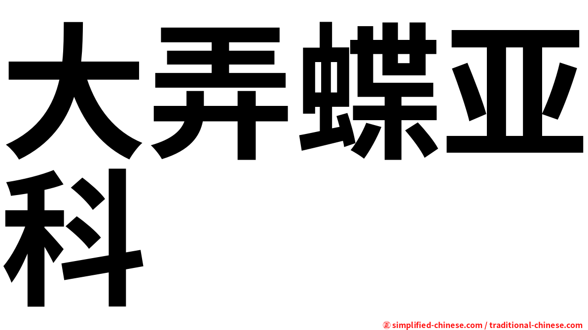 大弄蝶亚科