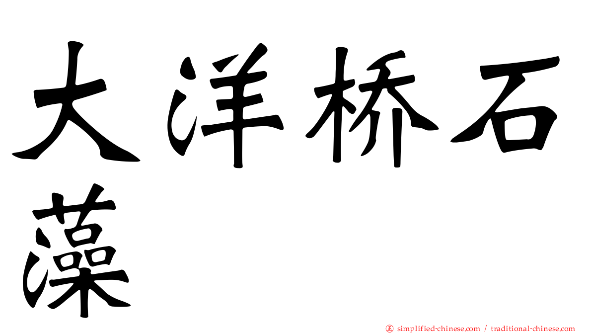 大洋桥石藻
