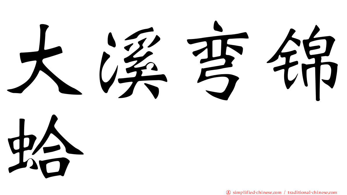大溪弯锦蛤