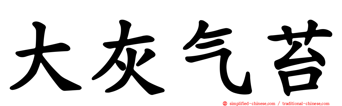 大灰气苔