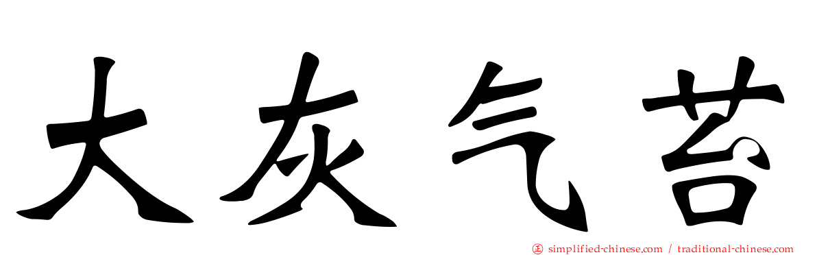 大灰气苔