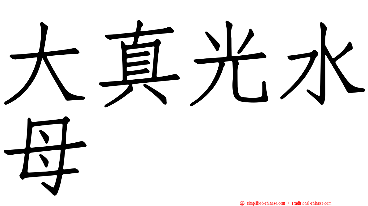 大真光水母