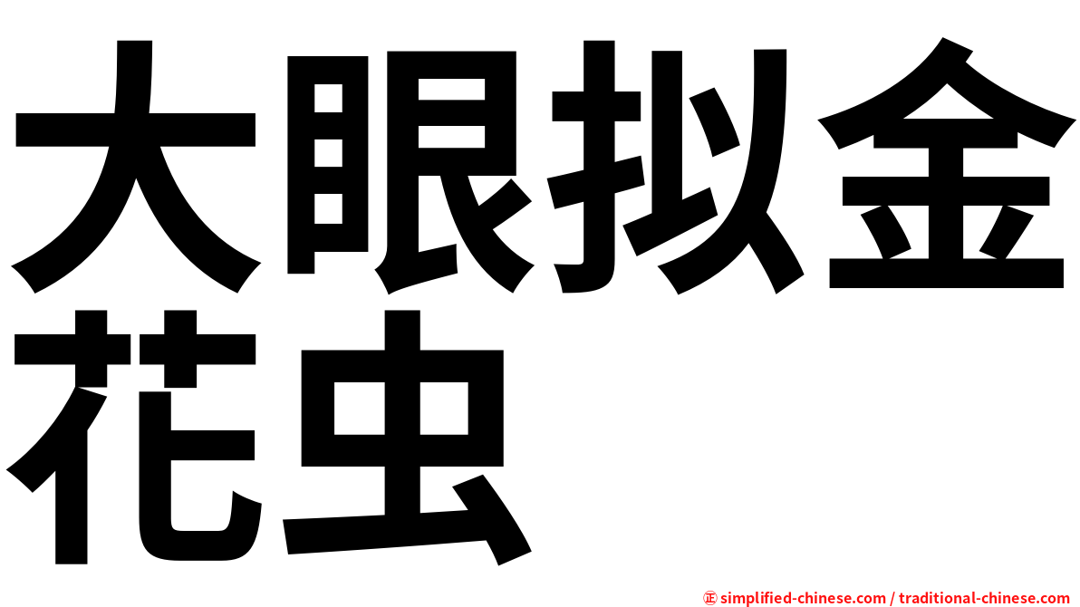 大眼拟金花虫