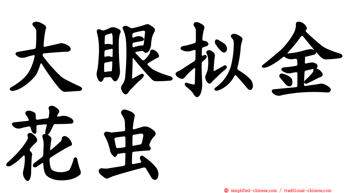 大眼拟金花虫
