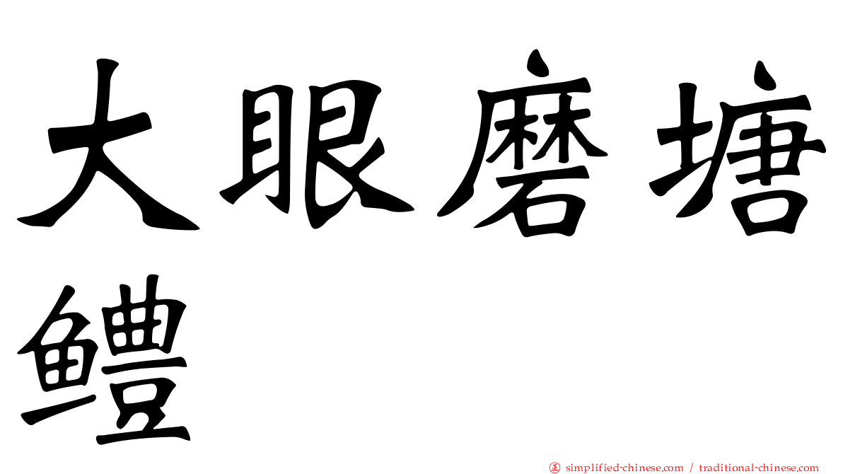 大眼磨塘鳢