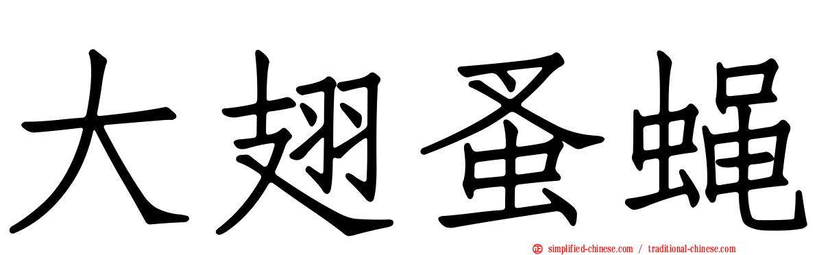 大翅蚤蝇