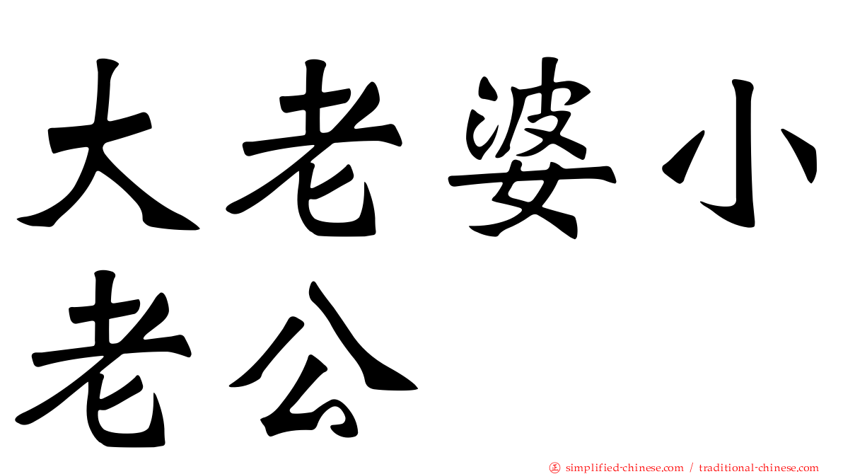 大老婆小老公