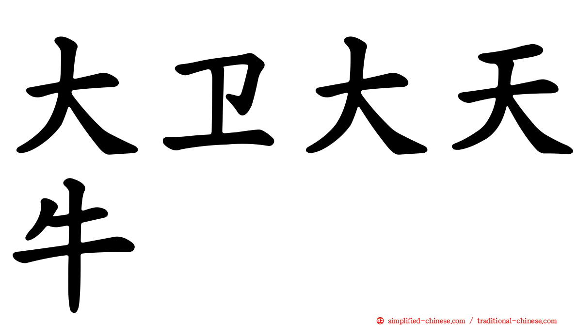 大卫大天牛
