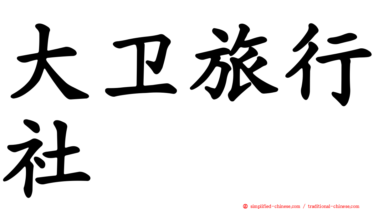 大卫旅行社