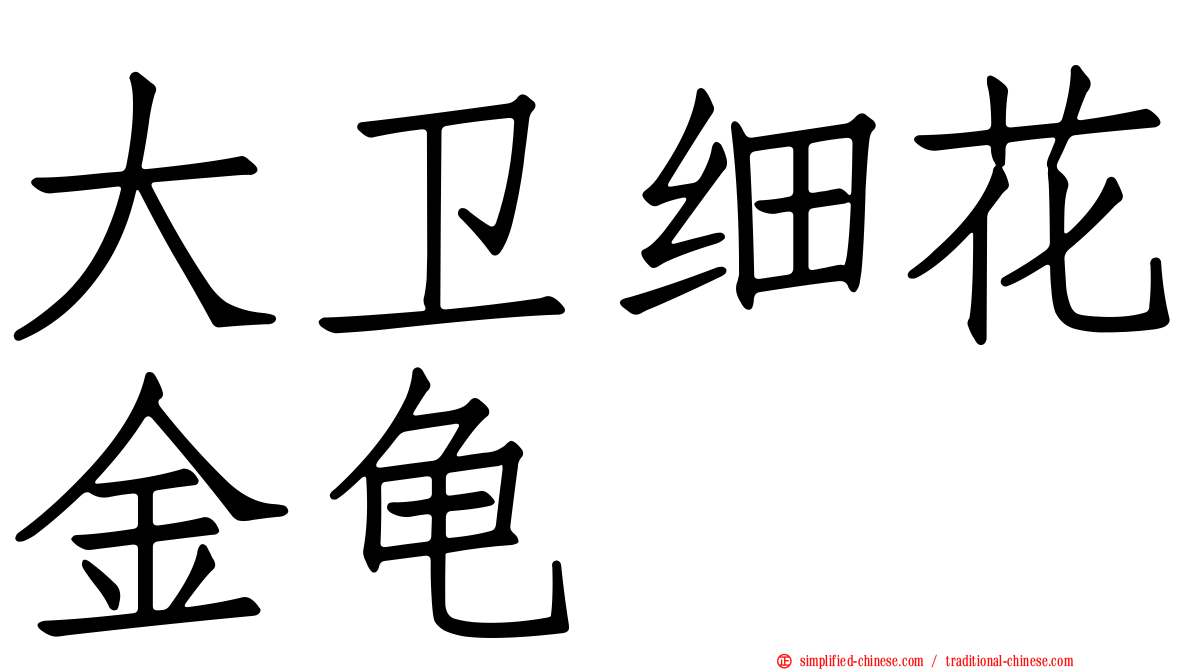 大卫细花金龟