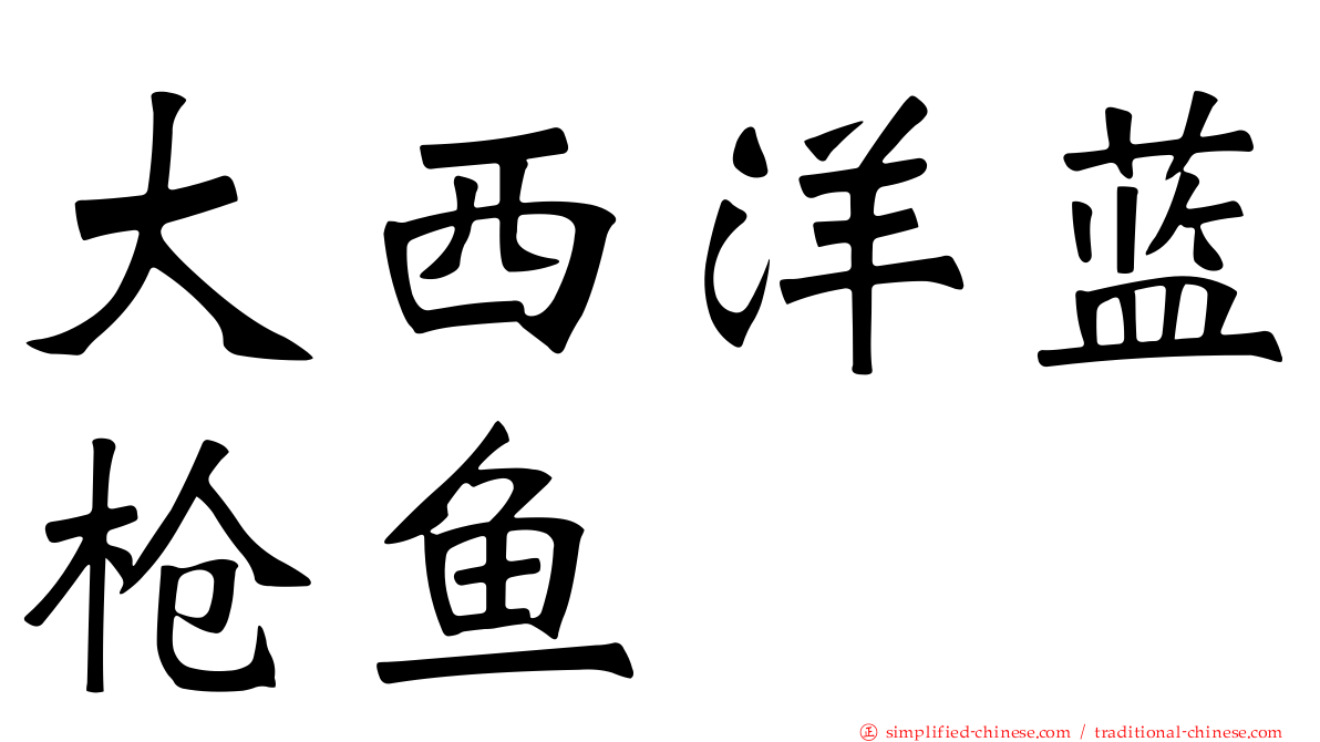 大西洋蓝枪鱼