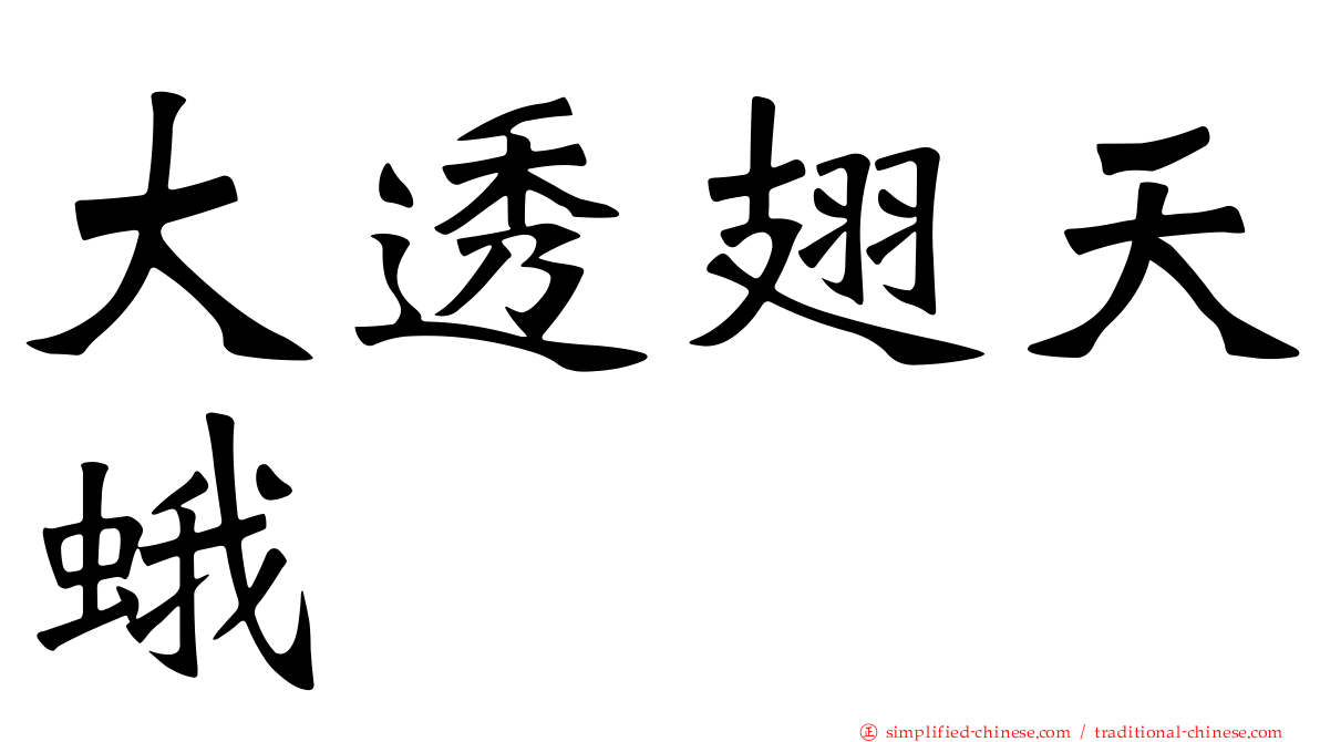 大透翅天蛾