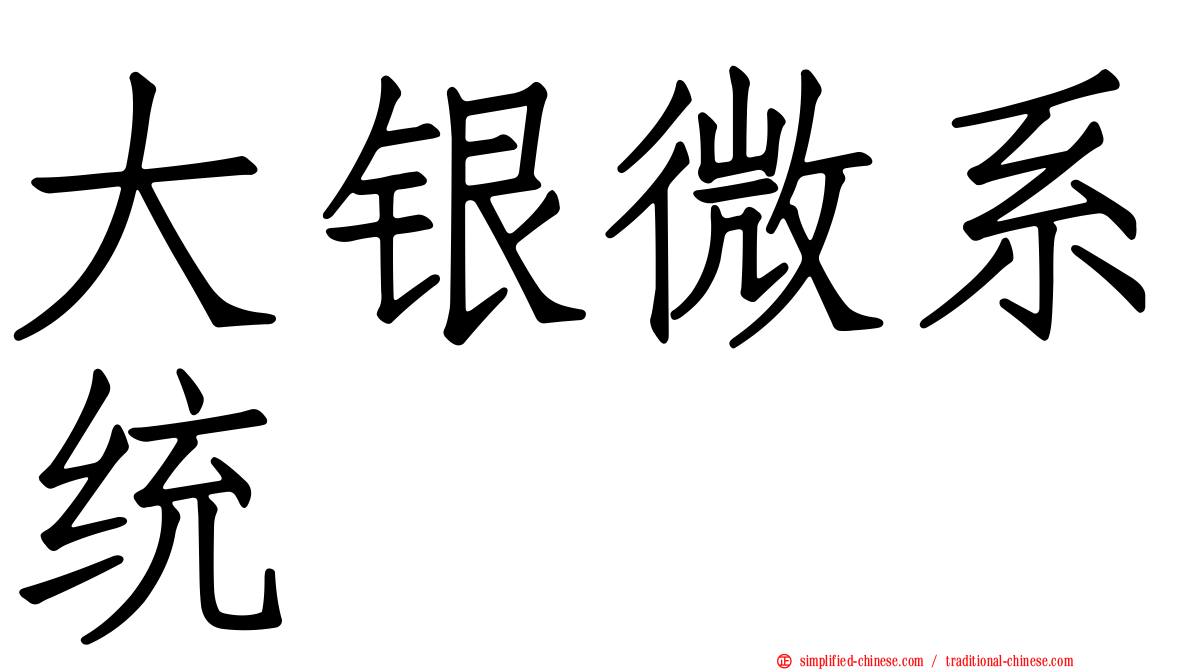 大银微系统