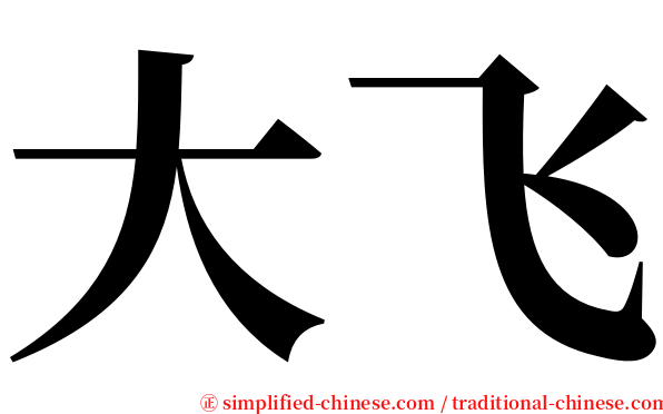 大飞 serif font