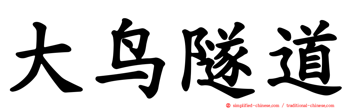 大鸟隧道