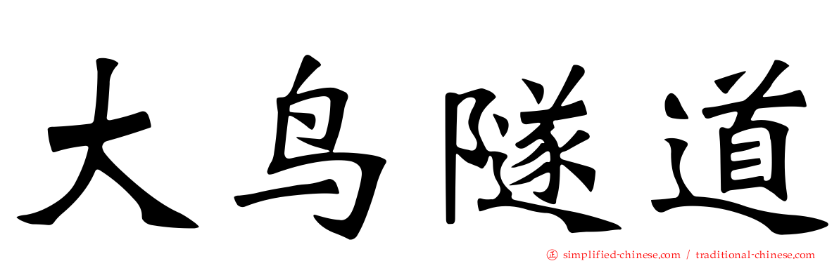 大鸟隧道