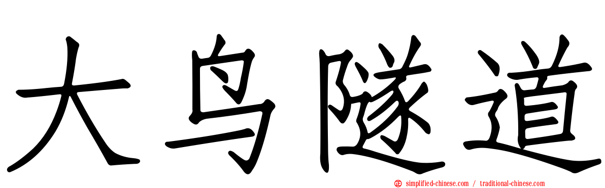 大鸟隧道