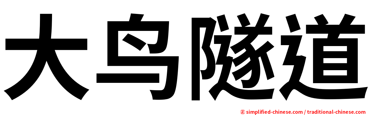 大鸟隧道