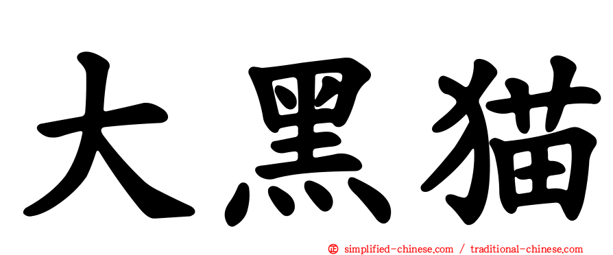 大黑猫