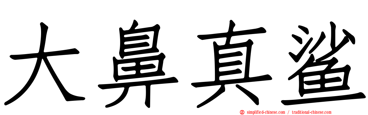 大鼻真鲨
