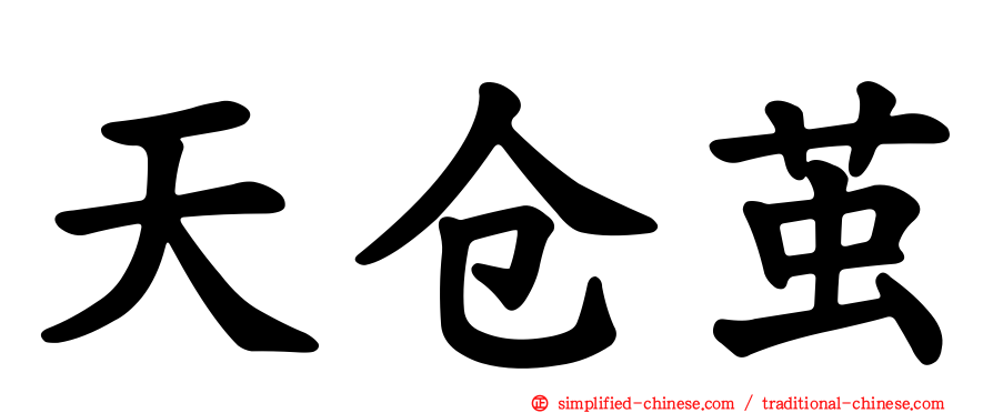 天仓茧