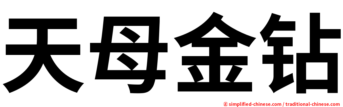天母金钻