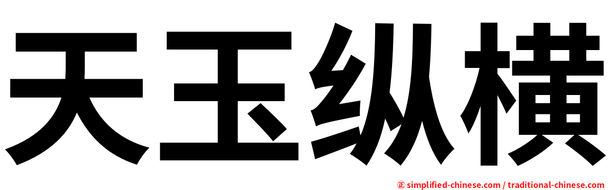天玉纵横