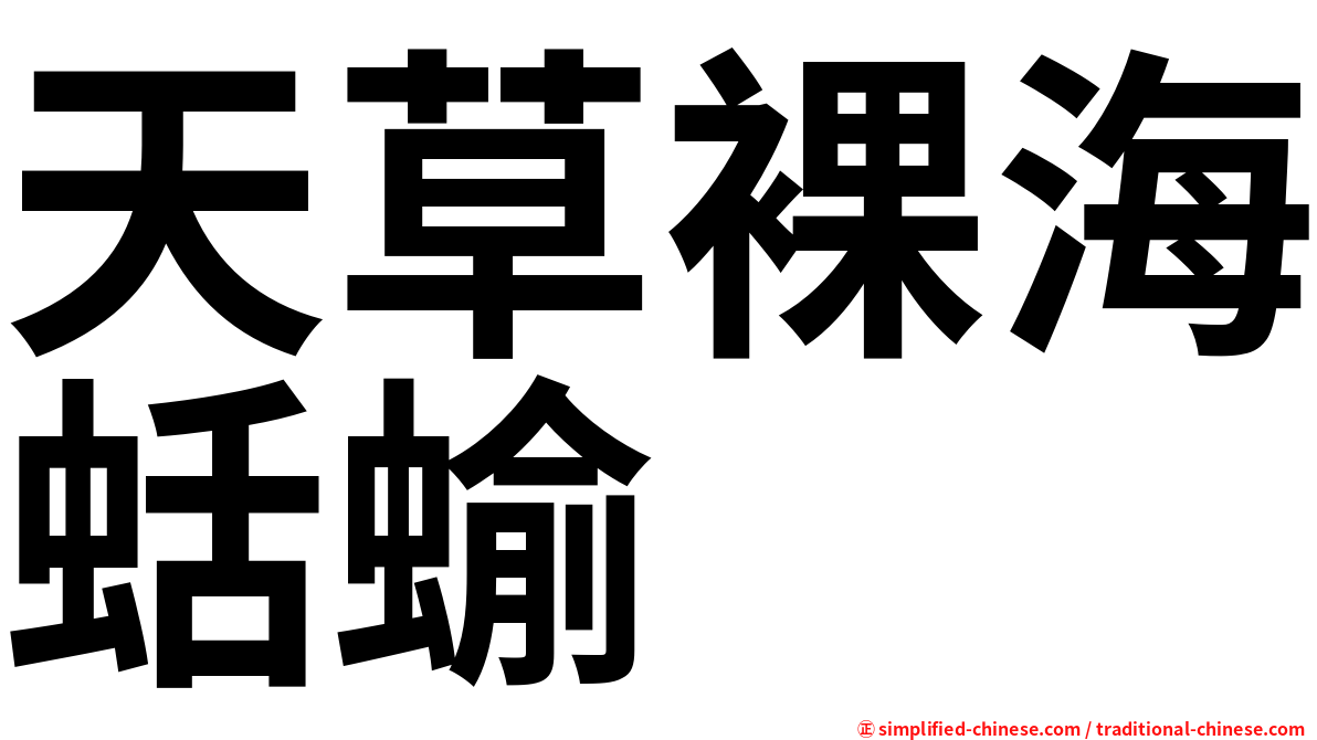 天草裸海蛞蝓