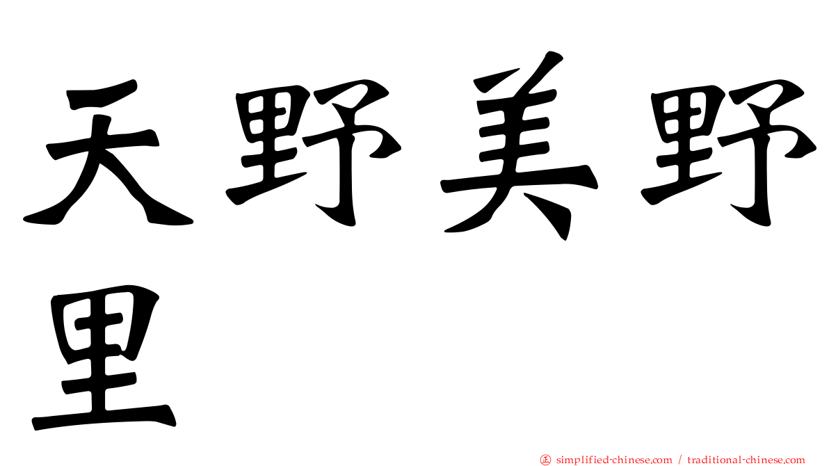 天野美野里