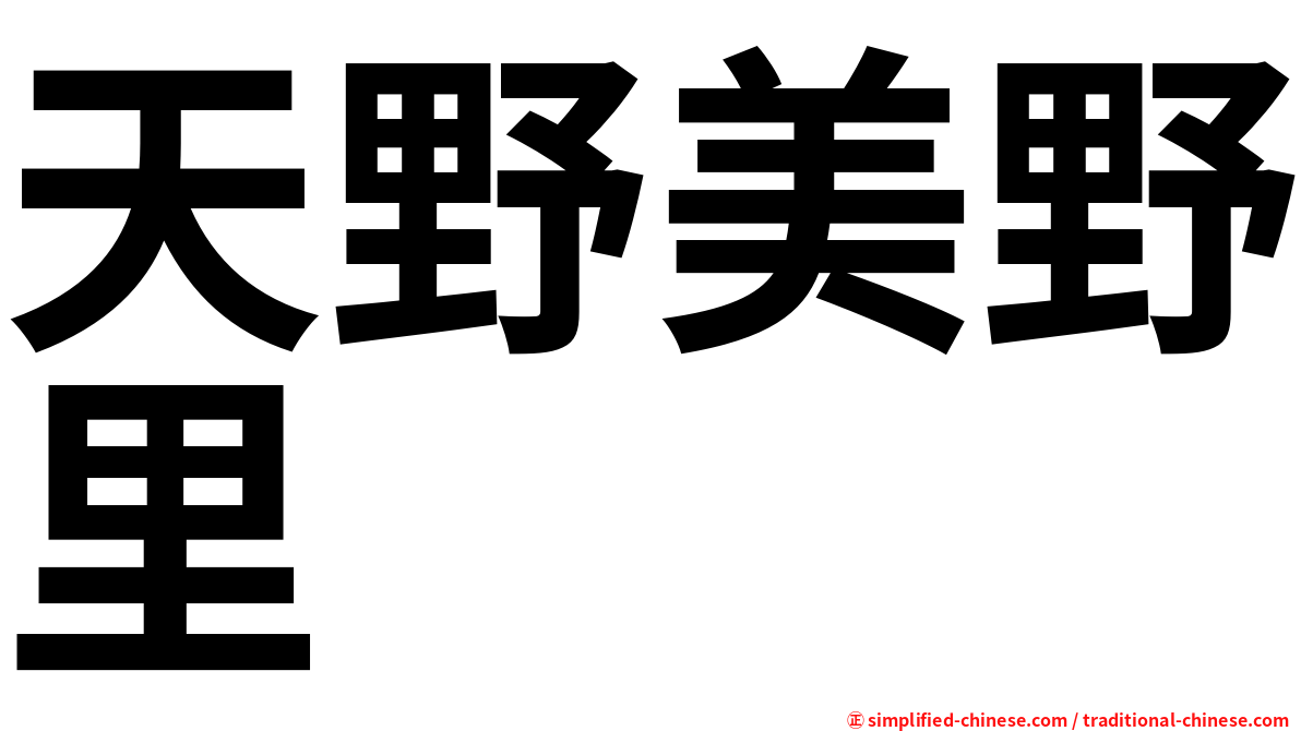 天野美野里