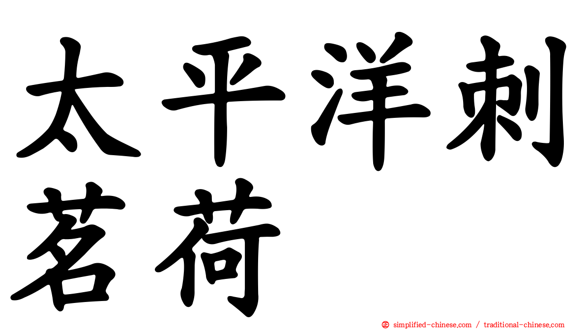 太平洋刺茗荷