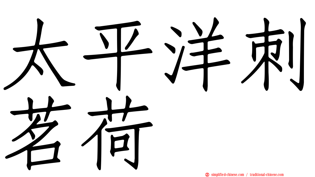 太平洋刺茗荷