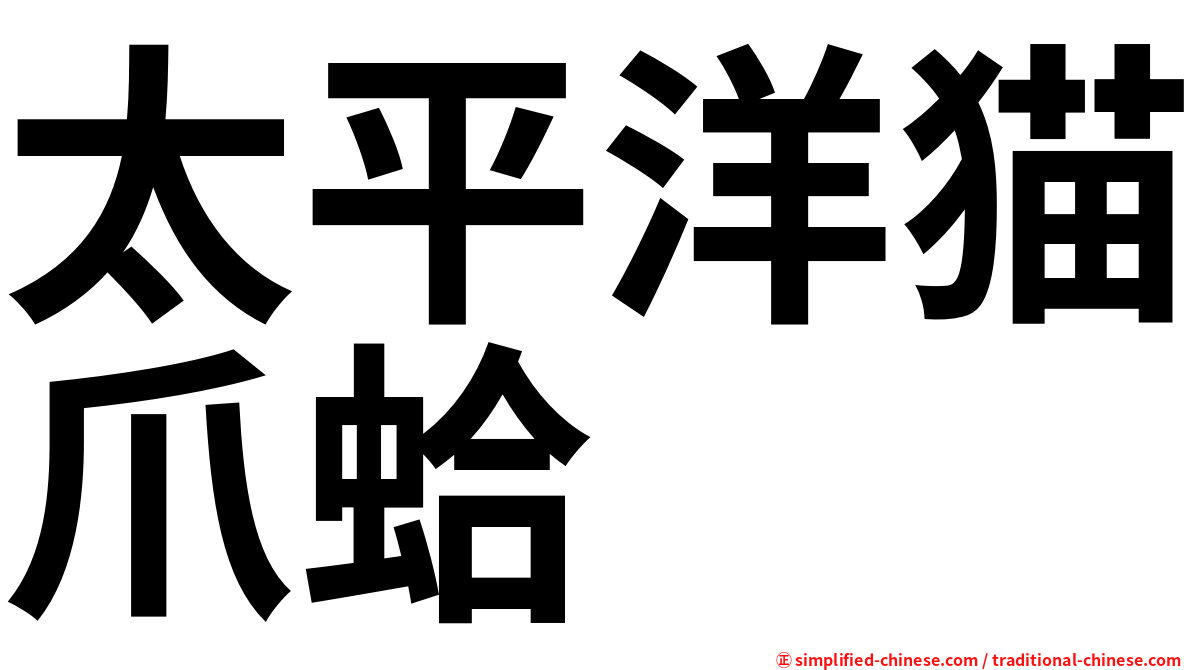 太平洋猫爪蛤