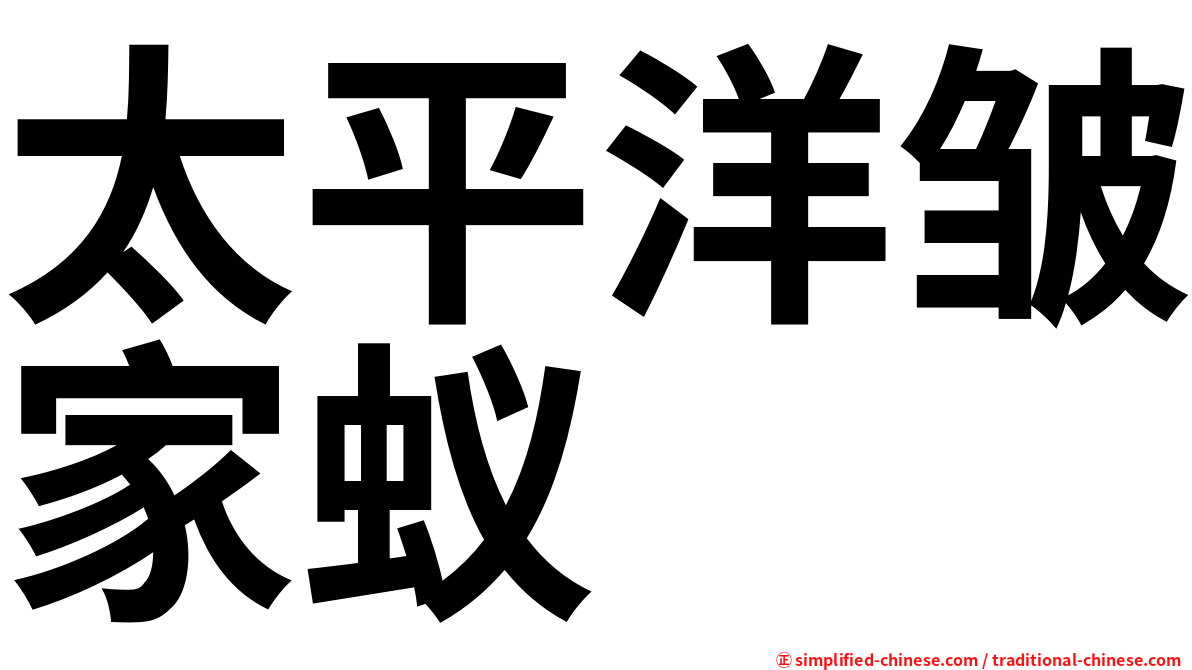 太平洋皱家蚁