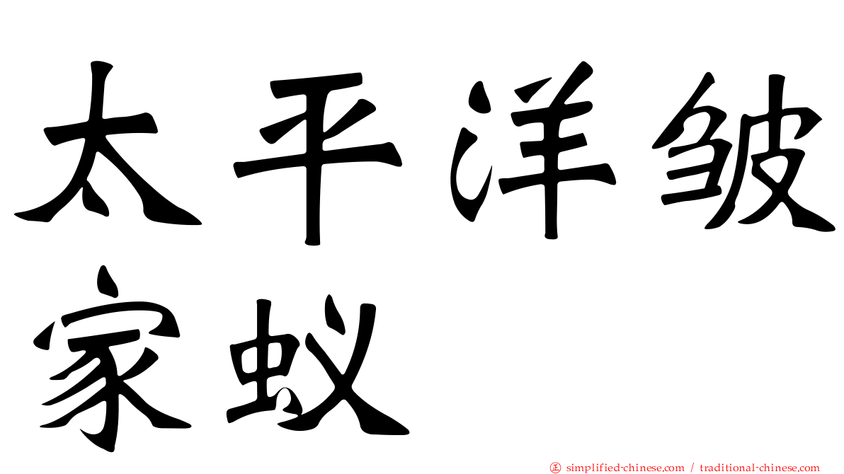 太平洋皱家蚁