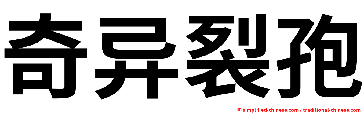 奇异裂孢