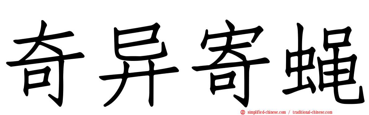 奇异寄蝇