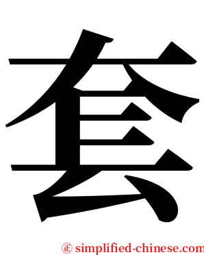 套 serif font
